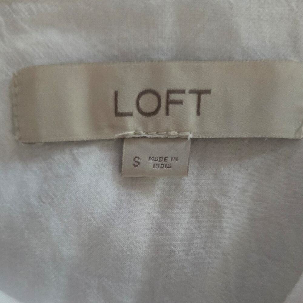 Loft Lace Clip Button Tiered Dress Size S - Picture 4 of 4
